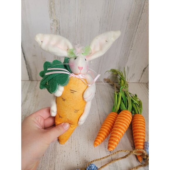 Easter hanging decor carrot egg bunny variety set - Picture 4 of 7
